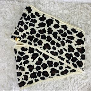 Betsey Johnson Leopard Cheetah Print Infinity Knit Scarf